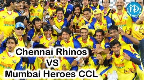 chennai rhinos vs mumbai heroes scorecard